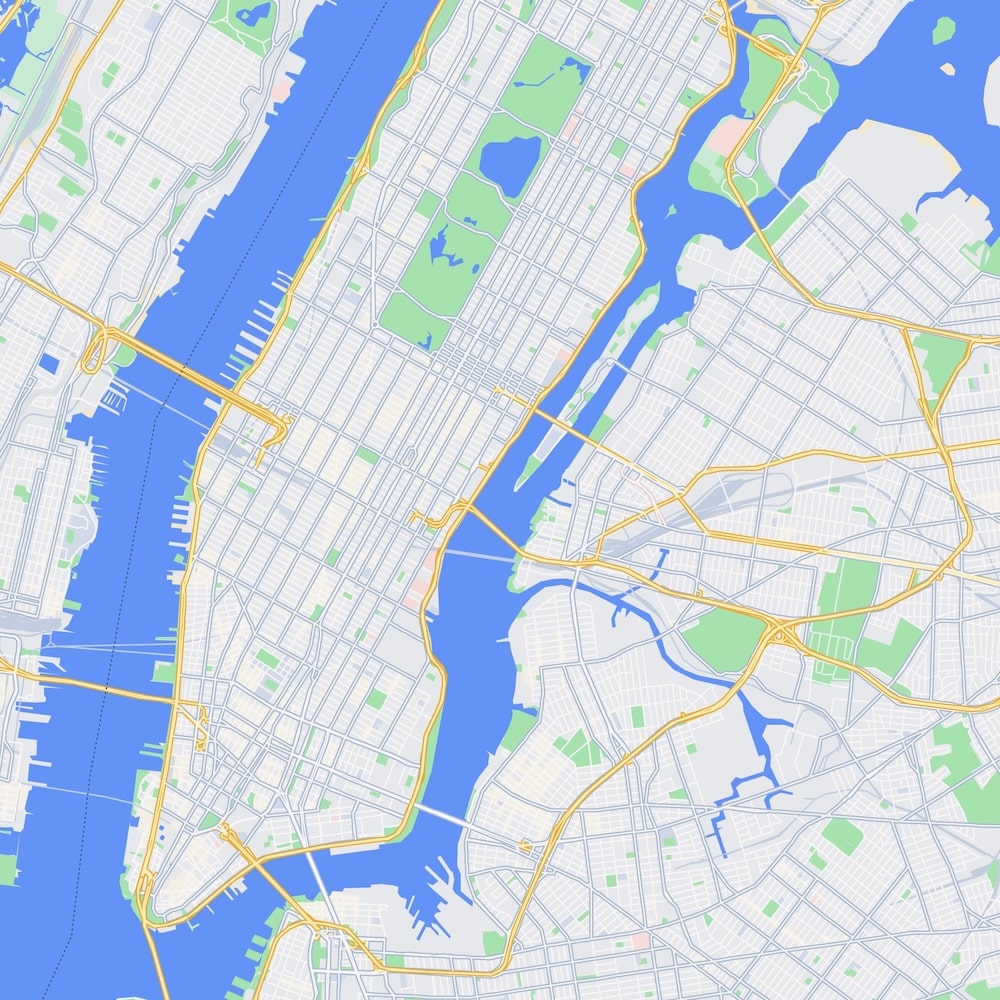 Büro in New York map