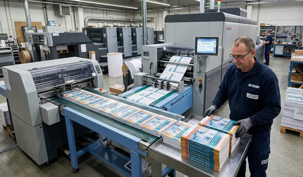 Druck von technischen Handbüchern in Produktionsumgebung