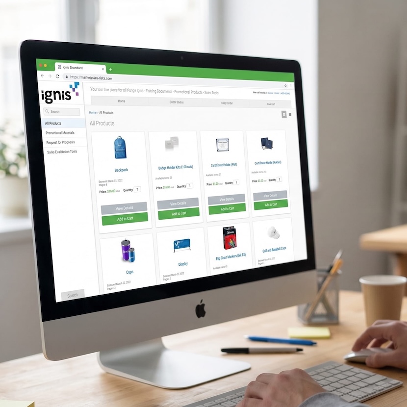 Mimeo Marketplace Ansicht